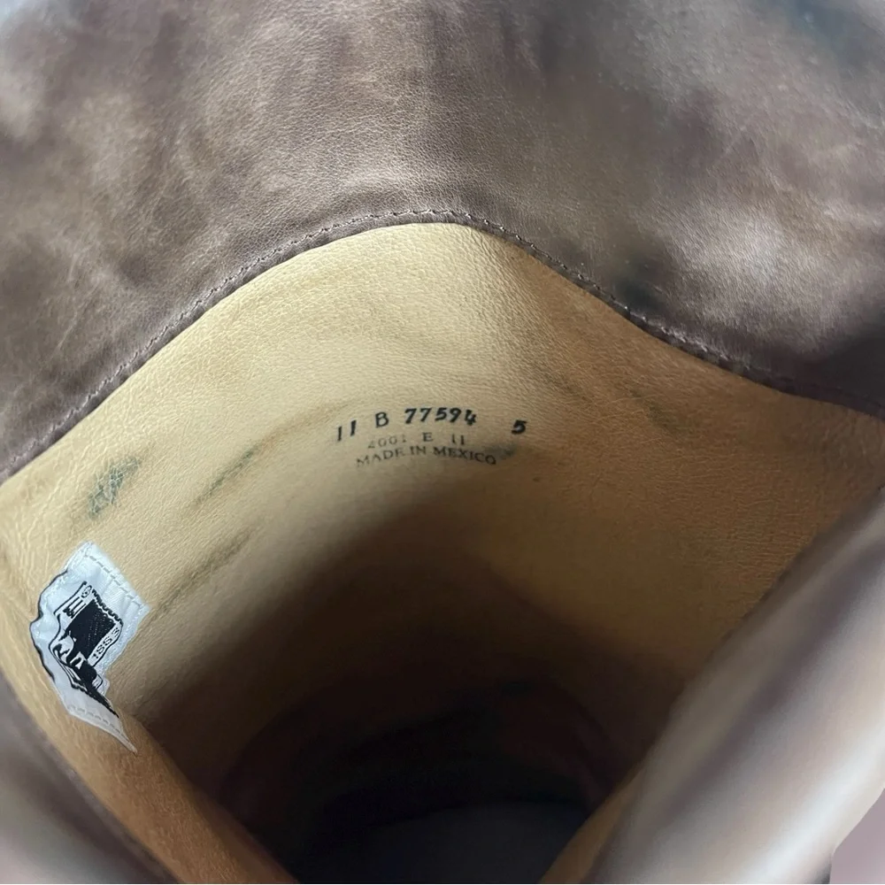 Frye Tan Leather Over‎ Knee Heeled Boots